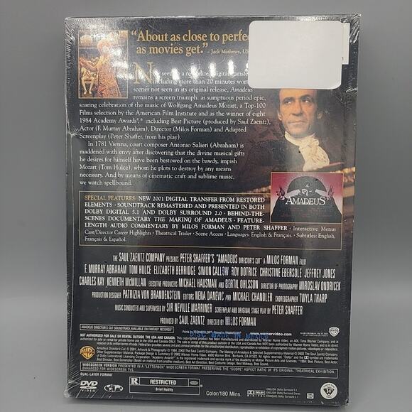 Amadeus - Director's Cut (Two-Disc Special Edition) Digitally Restored Brand New - Picture 2 of 8